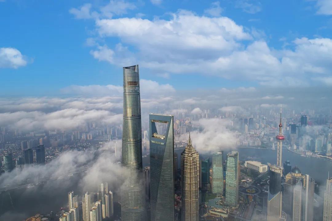 上海中心大厦大楼实景